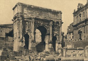 Rom - Römisches Forum - Bogen des Septimius Severus, 1910 von Unbekannt