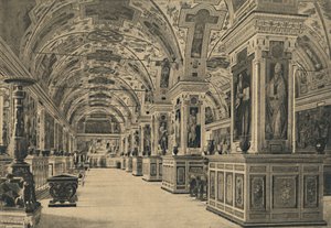 Rom - Vatikan - Lesesaal der Bibliothek, 1910