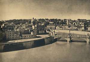 Roma - Blick auf die neue Brücke von Viktor Emanuel von Unbekannt