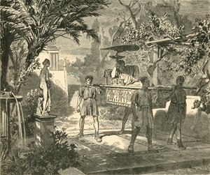 Römische Gartenszene, 1890 von Unbekannt