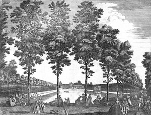 Königspalast von Fontainebleau, Frankreich, 1750