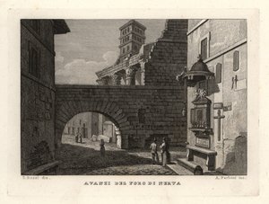 Ruinen des Forums von Nerva, Rom von Unbekannt