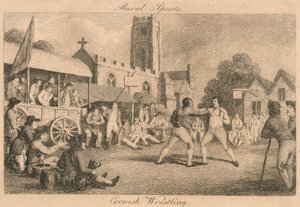 Ländliche Sportarten - Cornish Wrestling, spätes 18. - frühes 19. Jahrhundert