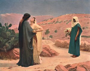 Ruth und Naomi, 1886, ca. 1902 von Unbekannt