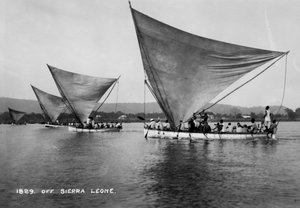 Segelboote, Sierra Leone, 20. Jahrhundert
