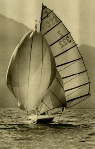 Segeln auf dem Attersee, Oberösterreich, um 1935
