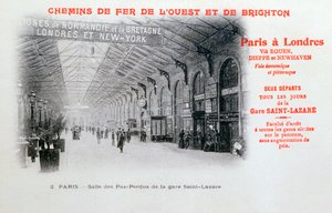 Bahnhof Saint-Lazare, Paris, um 1900