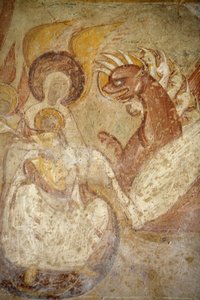 Gemälde in der Abtei Saint-Savin: Apokalypse, Saint-Savin-sur-Gartempe, Frankreich