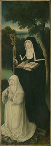 Heilige Gertrud von Nivelles und eine Augustiner-Chorfrau, 1525-1550