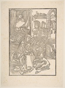 Heiliger Hieronymus zieht einen Dorn aus dem Fuß des Löwen, Lyon, 1508 Kopie