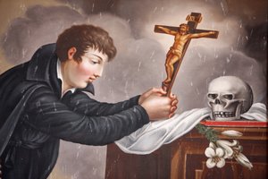 Saint Louis de Gonzague Gemälde von Ferraris. Sallanches, Frankreich von Unbekannt