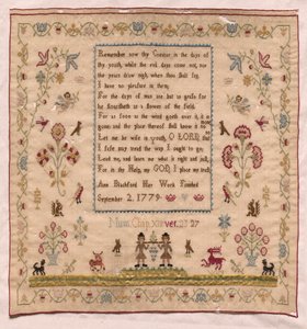 Stickerei, 1779 von Unbekannt