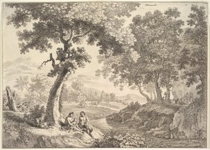 Satyrn in einer Landschaft