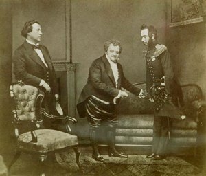 Szene aus Aleksandr Griboyedovs Stück Woe from Wit, Maly Theater, Moskau, Russland, 1850
