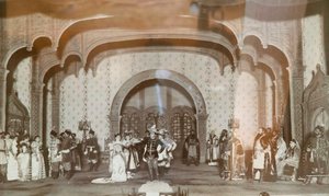 Szene aus Alexander Ostrovskys Stück Falscher Dmitriy, Maly Theater, Moskau, Russland, 1870er
