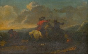 Szene aus der Kalvarienbergschlacht