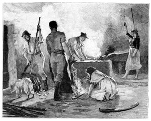 Szene aus der Rebellion der Jungen Iren von 1848, 1900 von Unbekannt