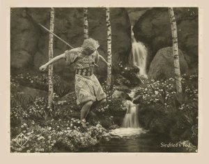 Szene aus dem Film Die Nibelungen: Siegfried von Fritz Lang, 1924 von Unbekannt