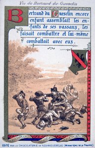 Szene aus dem Leben von Bertrand du Guesclin, 19. Jahrhundert