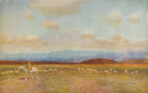 Szene in den australischen Mittleren Niederungen, 1924