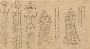 Rolle der Mudras, 11.-12. Jahrhundert von Unbekannt