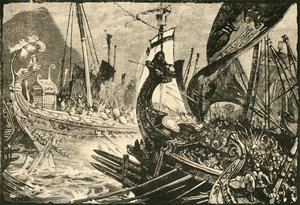 Seeschlacht zwischen Ptolemaios und Demetrios Poliorketes vor Salamis, 1890