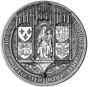 Siegel der Vier Nationen oder der Fakultät der Künste, 16. Jahrhundert 1849 von Unbekannt