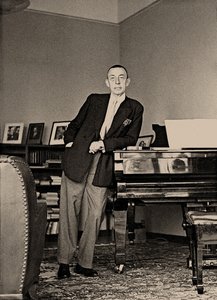 Sergei Rachmaninoff in der Villa Senar, 1939