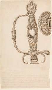 Satz von vier Entwürfen für kleine Schwerter, ca. 1725-80 von Unbekannt
