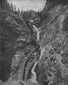 Seven Falls, Cheyenne Canyon, Colorado, USA, ca. 1900