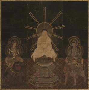 Shaka begleitet von Fugen und Monju, 1185-1333 von Unbekannt