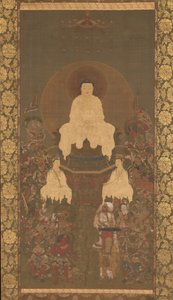 Shakyamuni-Triade mit den sechzehn Beschützern des großen Weisheits-Sutras von Unbekannt