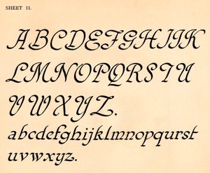 Blatt 11, aus einem Portfolio von Alphabeten, 1929