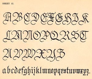Blatt 15, aus einem Portfolio von Alphabeten, 1929