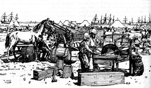 Hufschmiede der New South Wales Artillerie in Suakim, ca. 1885, 1902