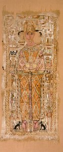Schleier von Nespawtytawy, in Hieroglyphen beschriftet, 2. Jahrhundert