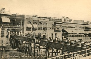 Seitenansicht der Whiteley-Brücke, Basra, ca. 1918-1939 von Unbekannt