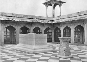 Sikandra. Das Grab von Akbar. Denkmal auf dem Dach von Unbekannt