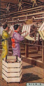 Seide, 3. - Seidenhaspeln, Japan, 1928 von Unbekannt