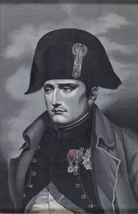 Seidenweberei Porträt von Kaiser Napoleon I. Bonaparte 1769-1821 von Unbekannt