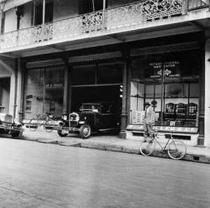 Singer Autoausstellung, Port of Spain, Trinidad und Tobago, 1931