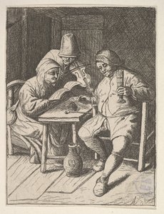 Singende Paare und Violine, 1610-85 von Unbekannt