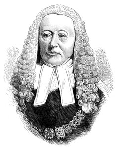Sir Alexander Cockburn, Lord Chief Justice von England, spätes 19. Jahrhundert