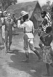 Sir Henry Morton Stanley trifft David Livingstone, Afrika, 1871 von Unbekannt