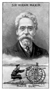 Sir Hiram Stevens Maxim, Erfinder des Maxim-Gewehrs, um 1924