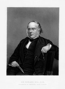 Sir Rowland Hill, britischer Lehrer, Pamphletist und Schöpfer der Penny-Post, 19. Jahrhundert