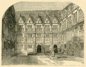 Sir Thomas Greshams Haus in der Bishopsgate Street, ca. 1872 von Unbekannt