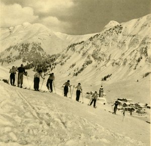 Skistunde, Arlberg, Österreich von Unbekannt