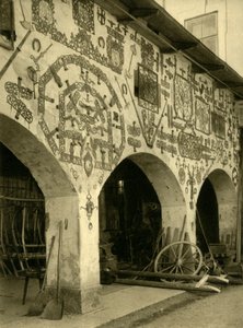 Schmiede in der Abtei Admont, Österreich, ca. 1935