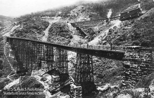 São Paulo Eisenbahn, Brasilien, frühes 20. Jahrhundert von Unbekannt